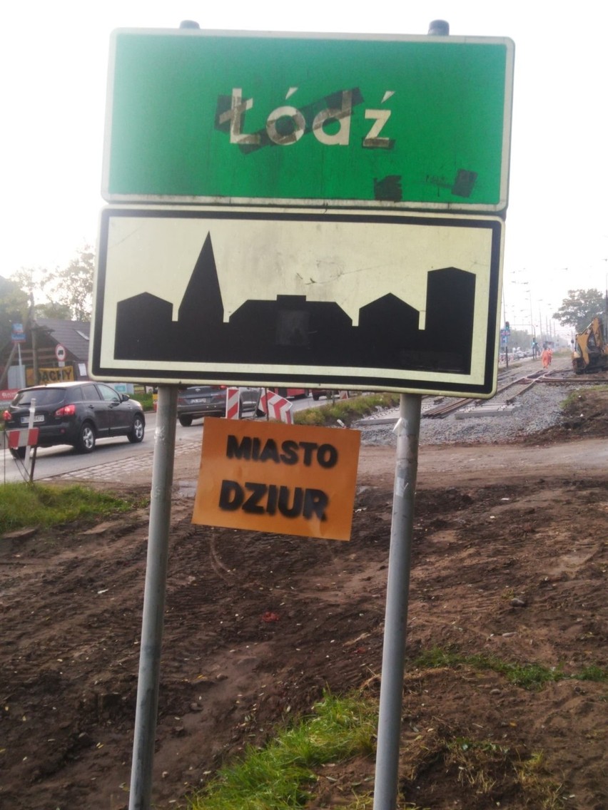 Łódź to miasto dziur w drogach-przekonują łódzcy kierowcy....