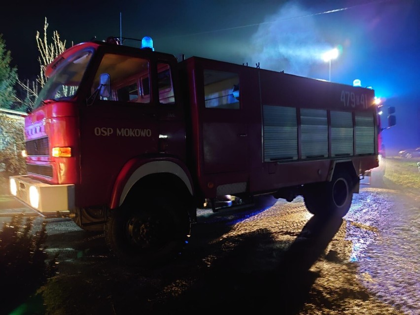 Do pożaru doszło w Mokówku, zapaliło się poddasze domku...