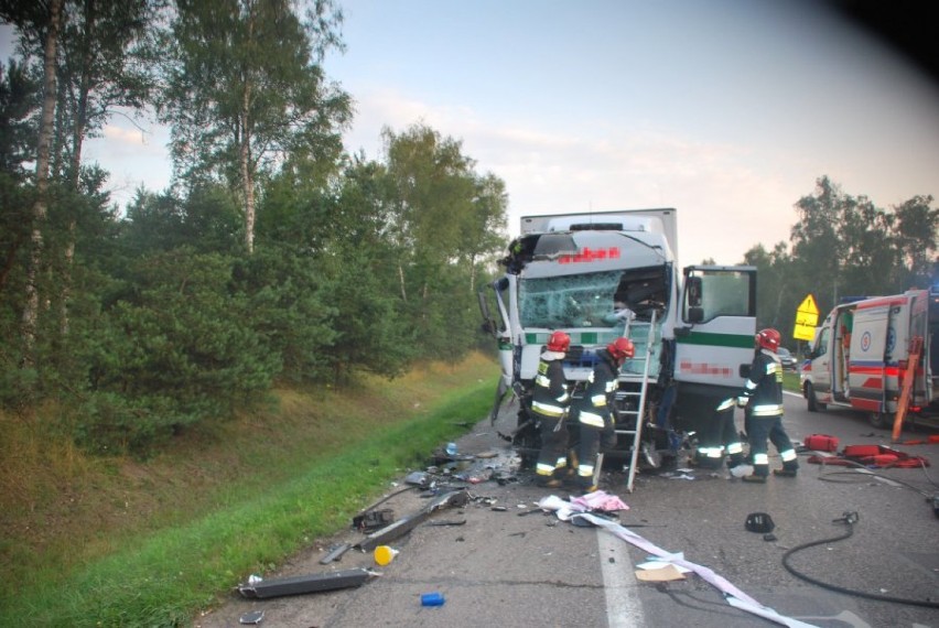Dąbrowa Górnicza: zderzenie ciężarówek na DK1, utrudnienia w ruchu