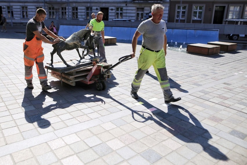 Koziołki wróciły na swoje stare miejsce na placu...