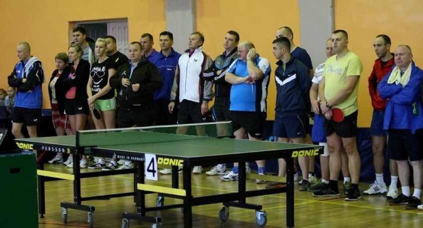 Kujawsko-pomorscy policjanci grali w tenisa stołowego...