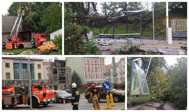 Spore zniszczenia po piątkowej nawałnicy, która przeszła przez Opole.