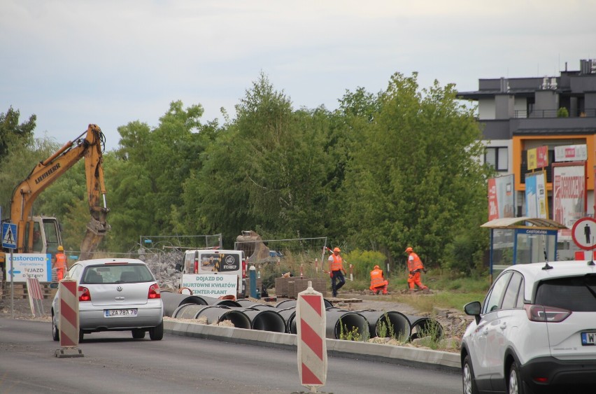 Prace na ul. Dzieci Zamojszczyzny w Zamościu