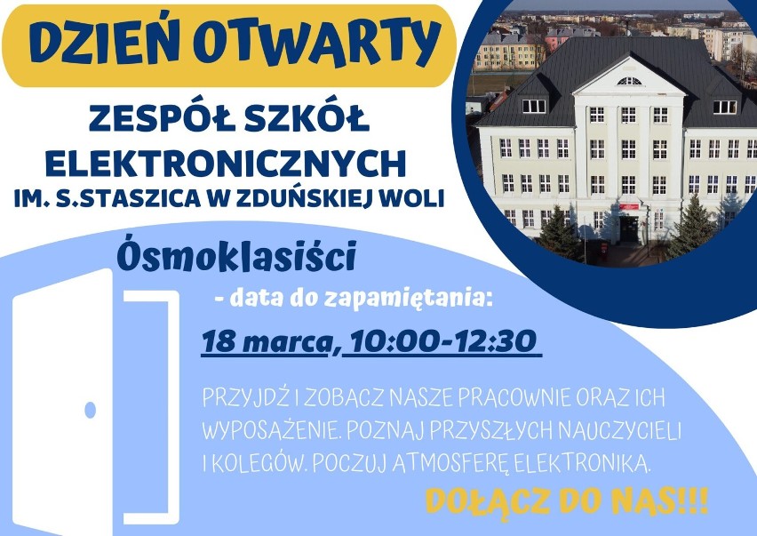 Wybór ósmoklasisty 2023. Czym kusi Zespół Szkół Elektronicznych im. Stanisława Staszica w Zduńskiej Woli? Sprawdź ofertę placówki