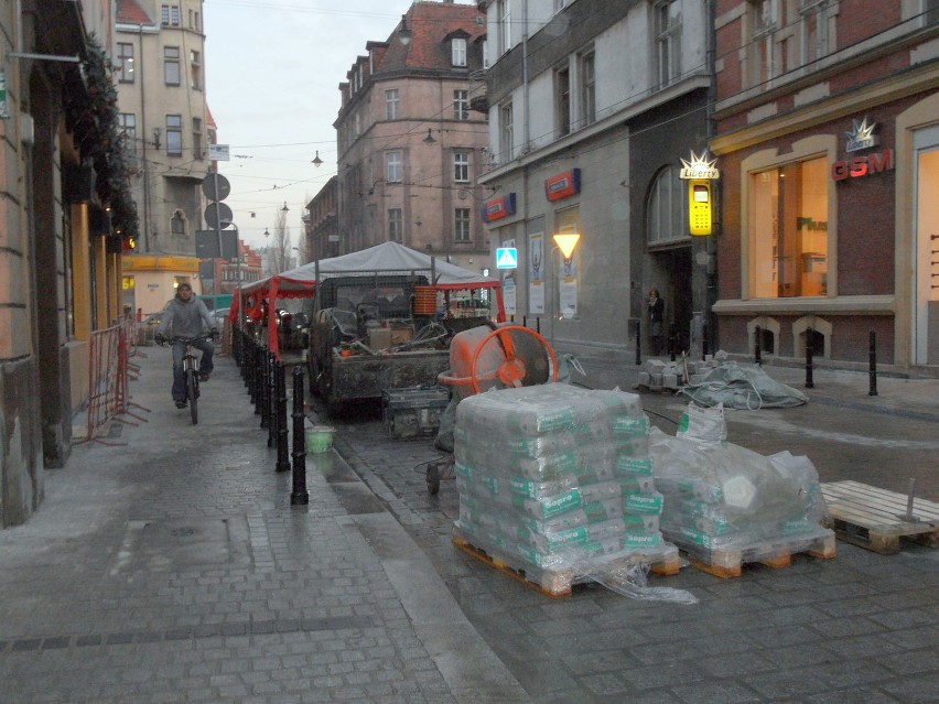 Ulica Górnych Wałów - ostatnie prace