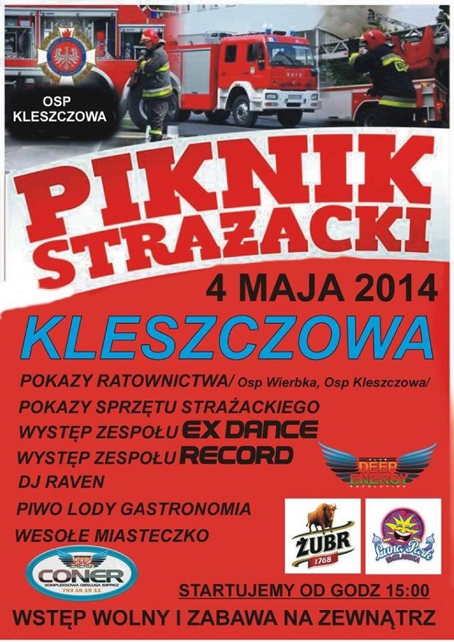 Piknik strażacki w Kleszczowej.