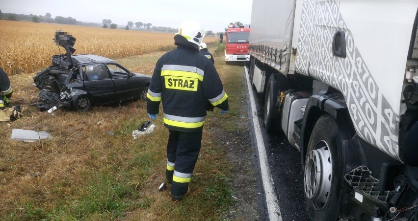 Wypadki drogowe w naszym powiecie. Na miejsce wysłano strażaków [GALERIA ZDJĘĆ]