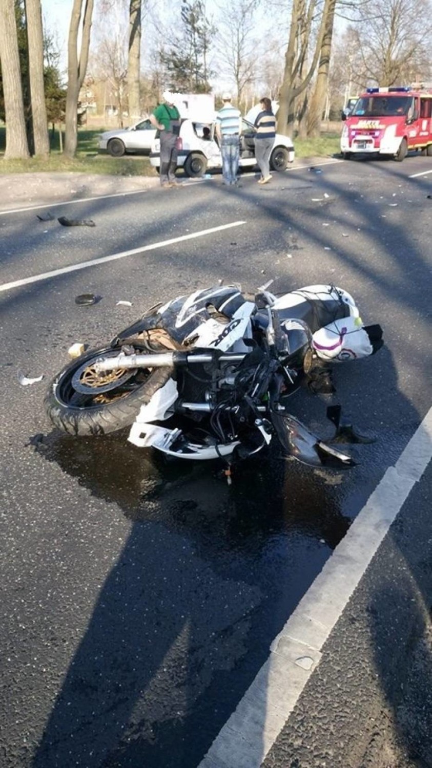 Wypadek konińskiego motocyklisty