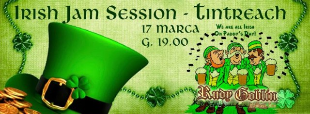 Saint Patrik's Day obchodzony będzie również w Rudym Goblinie w Katowicach. 

Irlandzkie jam session w wykonaniu Tintreach, przeniesie Was w świat dusznych, rozwrzeszczanych, roztańczonych, rozśpiewanych, pubów, zielone piwo poleje się strumieniami i będzie głośno, zielono, wesoło, jak przystało w największe święto magicznej wyspy Celtów!

Przychodźcie zieloni, rudobrodzi, cylindrzaści, irlandzcy, znów będą zniżki dla tych, którzy się postarają o stosowny wygląd, posypią się koniczynki z drobnymi nagrodami i tak będziemy sobie razem świętować do utraty tchu...a jak koledzy pomogą to jeszcze trochę dłużej!

Fantasy Inn Rudy Goblin w Katowicach,
17 marca, start godz. 19:00