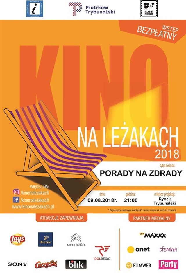 "Kino na leżakach" w najbliższy czwartek w Piotrkowie