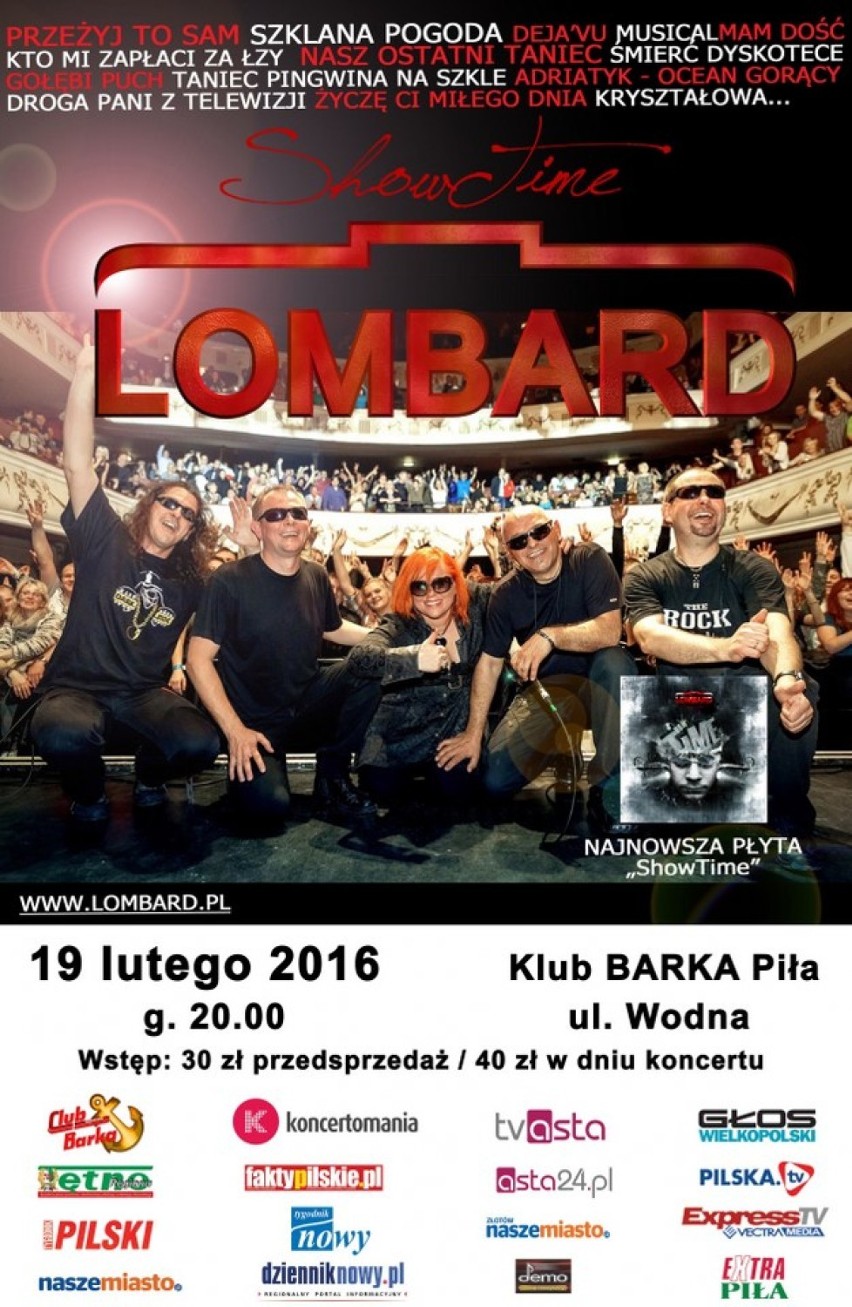 Rozdajemy bilety na koncert zespołu Lombard