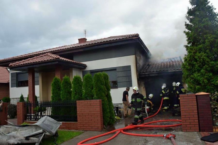 Kłodawa: Pożar garażu na ul. Orzeszkowej