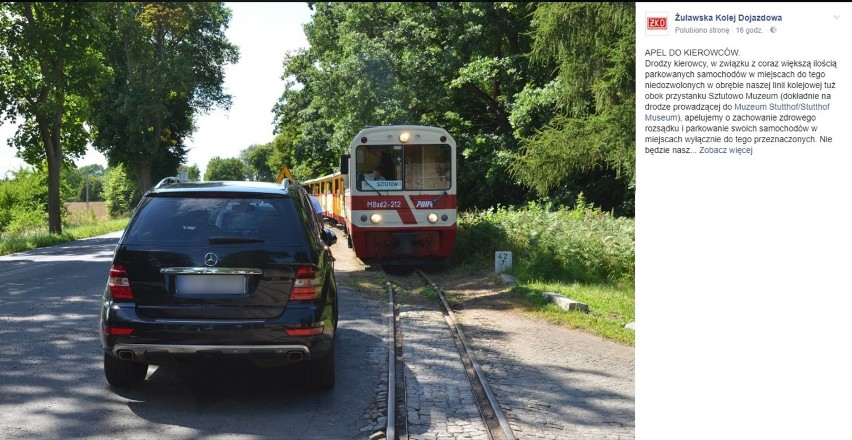 Mierzeja Wiślana. Przedstawiciele Żuławskiej Kolei...