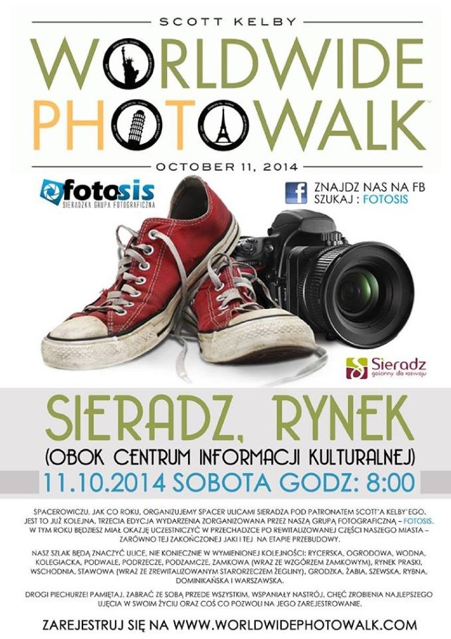 Fotospacer 2014 w Sieradzu po raz trzeci. Odbędzie się w sobotę 11 października
