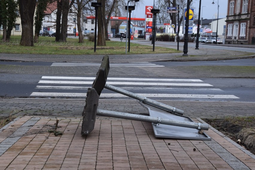 Skutki wichury w Nowej Soli. Wiatr zrywał gałęzie, zrywał...