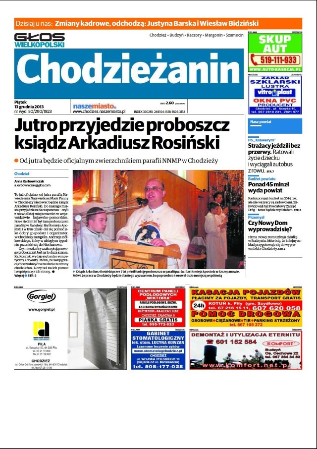 Chodzieżanin: Zobacz co w najnowszym numerze [13 grudnia]