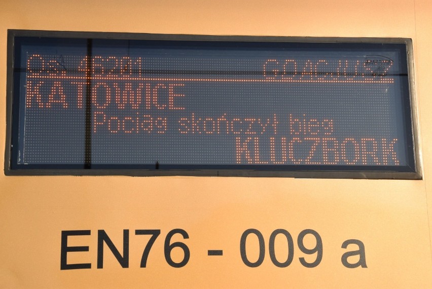 Złoty pociąg Powstaniec Śląski w Kluczborku.