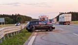 Wypadek na autostradzie A1 w okolicach Radomska. Jedna osoba ranna