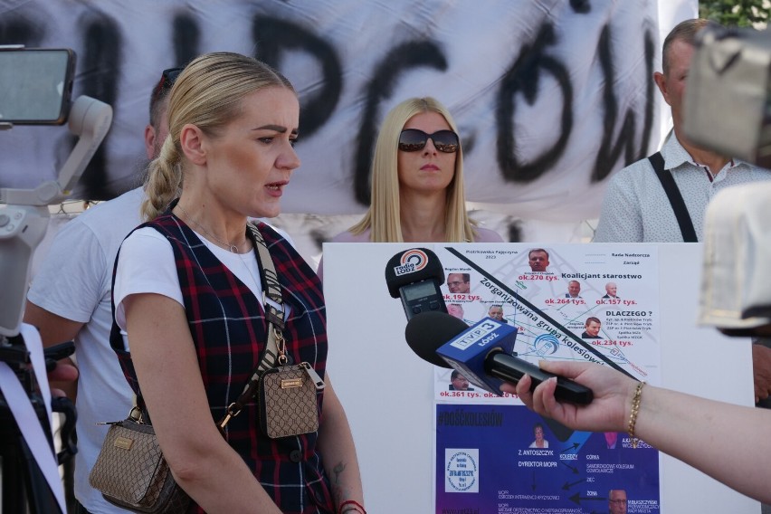 Grupa referendalna o "piotrkowskiej pajęczynie" na bazarze przy ul. Dmowskiego ZDJĘCIA