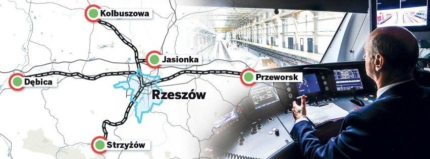 Na tych trasach kursują pociągi Podkarpackiej Kolei...