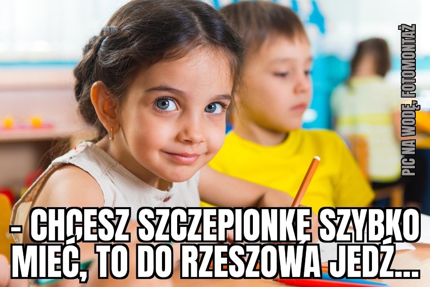 Szczepienia w Rzeszowie. Memy.