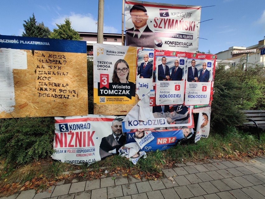 W Gdyni są specjalne miejsca przeznaczone właśnie na plakaty...