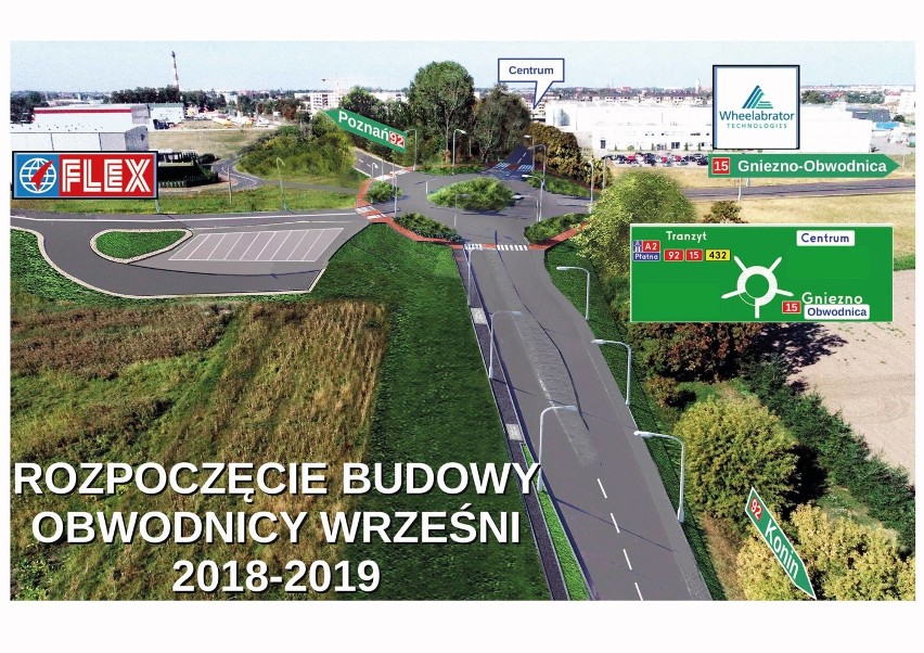 Obwodnica Wrześni: Za rok ma być gotowy pierwszy etap budowy 