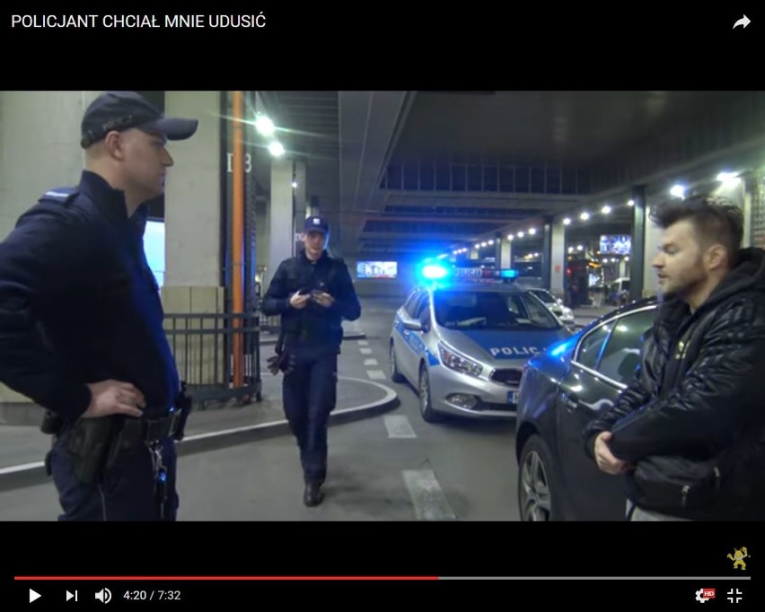 Warszawski youtuber znowu ma problem z policją. "Chciał mnie...