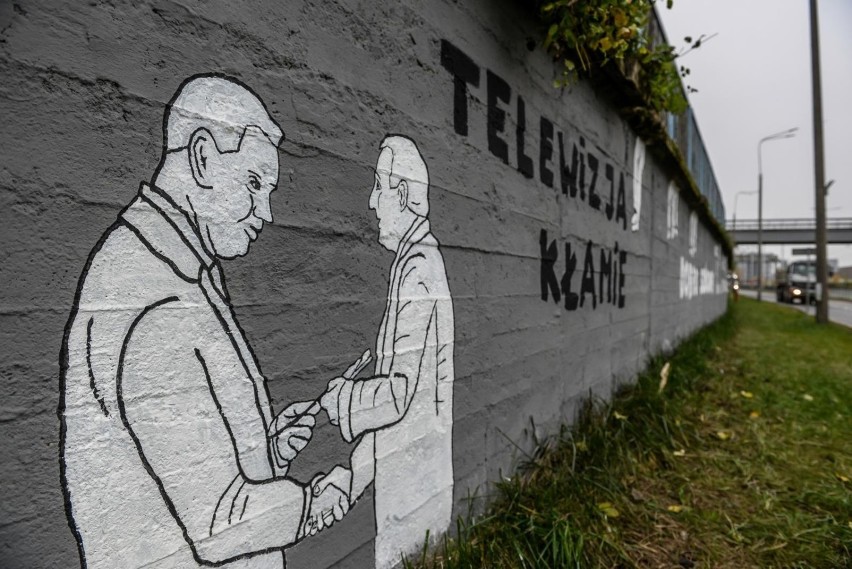 Nowy mural Piotra Szwabe przy Stoczni Gdańskiej