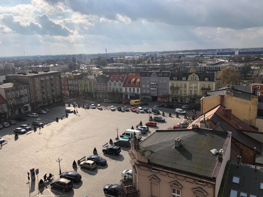 Wrzesiński Ratusz - widok na miasto