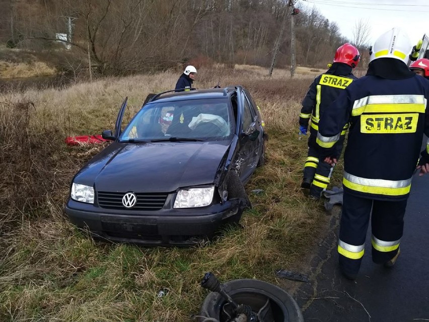 Groźny wypadek na trasie Wleń- Jelenia Góra! [ZDJĘCIA]