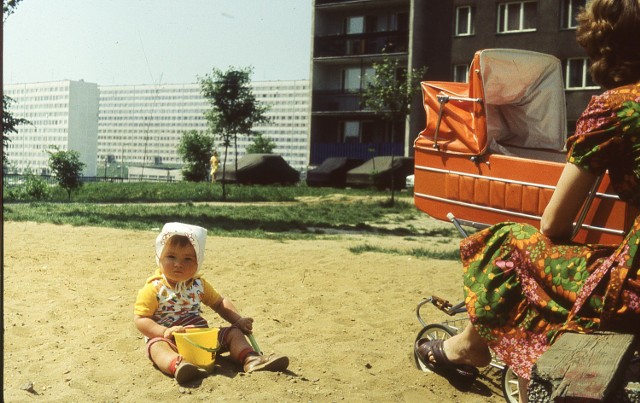 Spacer w Jastrzębiu-Zdroju w 1979 roku