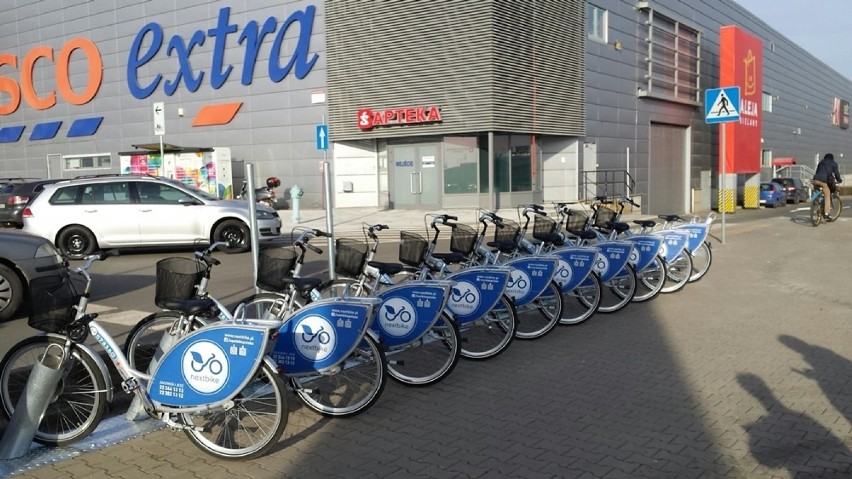 Aleja Bielany ma stację roweru miejskiego (ZDJĘCIA)