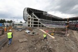 Czwarta trybuna Górnika Zabrze ma już fundamenty. Zobacz zdjęcia z placu budowy