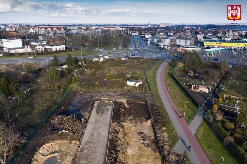  Budowa ostatniego odcinka ulicy Glempa w Inowrocławiu [przepiękne zdjęcia]