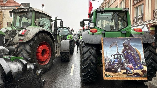 We wtorek 20 lutego 2024 rolnicy ruszyli na Żagań
