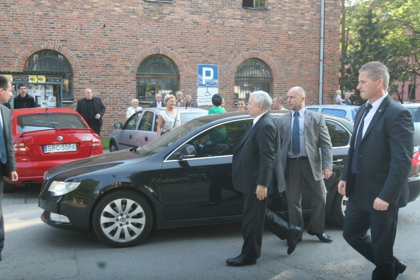 Kaczyński w Rybniku gratulował Fudalemu.