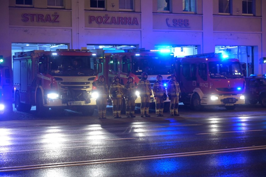 Strażacy z Grudziądza także oddali hołd druhnie i druhowi...