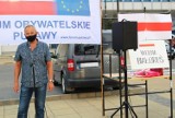  Puławy solidarne z narodem Białorusi. Zobacz zdjęcia z wiecu w Puławach