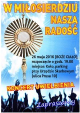 Koncert Uwielbienia w Kole pod hasłem "W miłosierdziu nasza radość"