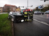 Wypadek na placu Poznańskim w Bydgoszczy. Jedna osoba trafiła do szpitala 