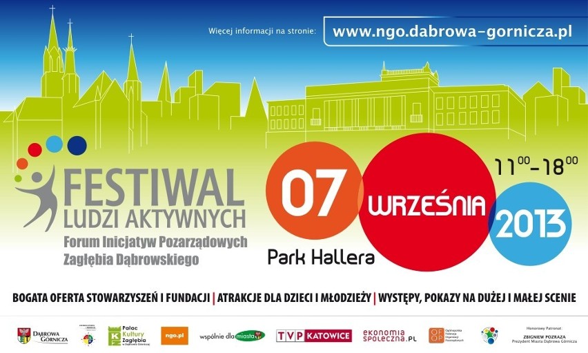 Dąbrowa Festiwal Ludzi Aktywnych 2013 w parku Hallera