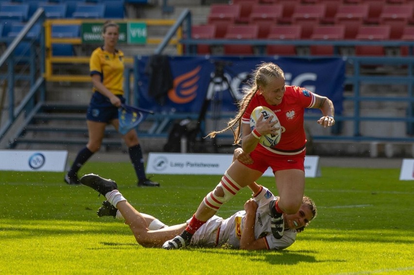 1.07.2022, Kraków: mecz ME w rugby 7 kobiet Polska - Niemcy