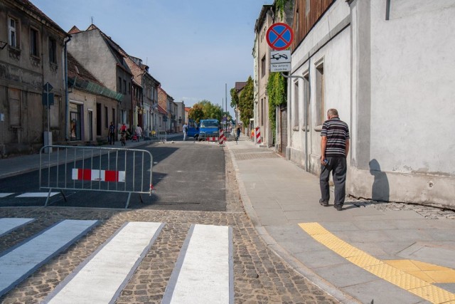 Ulica Bydgoska na początku sierpnia