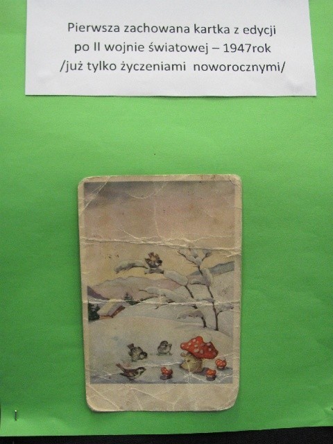 W bibliotece w Żarkach Letnisku można oglądać wystawę kartek świąteczno-noworocznych