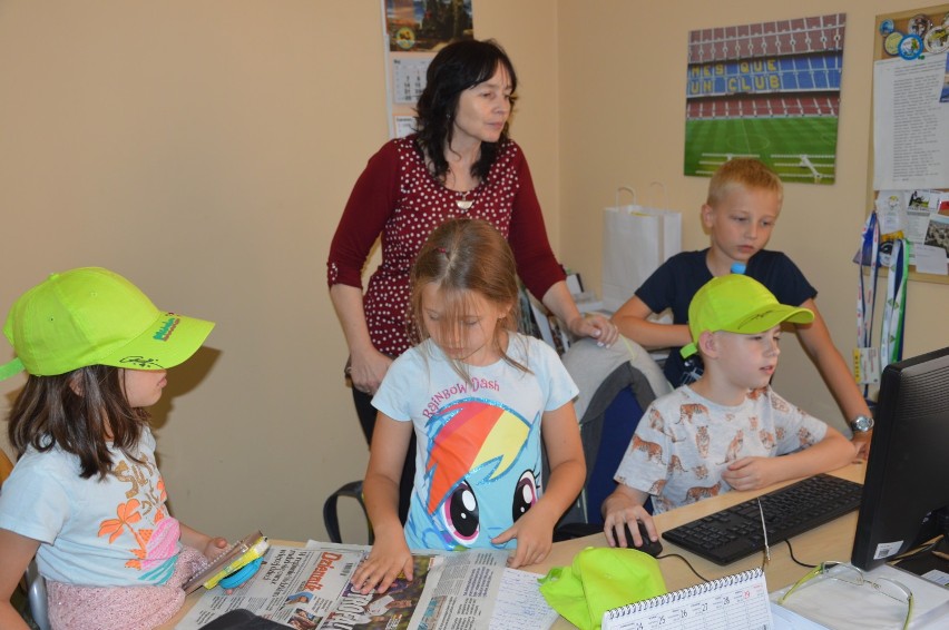 Wakacyjne zajęcia dla dzieci w redakcji Dziennika Łódzkiego w Bełchatowie