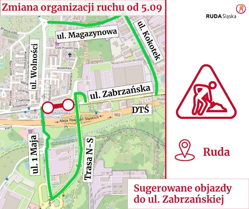 Rozpoczyna się modernizacja ul. Wolności - Ruda Śląska znów zostanie rozkopana - mieszkańcy nie są zachwyceni