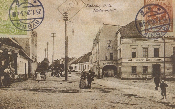 Pocztówka Dolnego Przedmieścia z okresu I wojny światowej