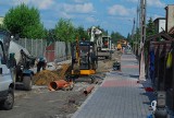 Remont ulicy Ługi w Jarocinie. Zrobiony został już chodnik