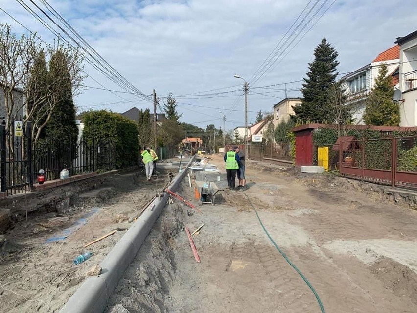 Trwają prace przy budowie ulicy Szczytowej na bydgoskim...